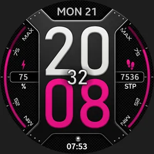 Big clock - digital watch face screenshot 23