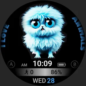 Cat Animal Watch Face VS43 screenshot 7