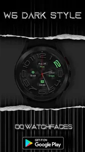 W6 Dark Style For Wear OS 3+ screenshot 18
