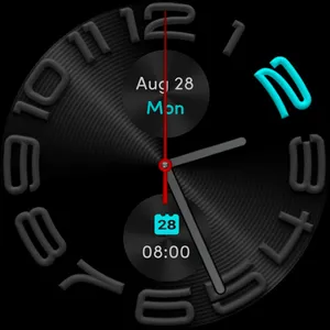 W6 Dark Style For Wear OS 3+ screenshot 33