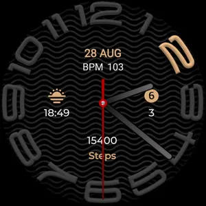 W6 Dark Style For Wear OS 3+ screenshot 35