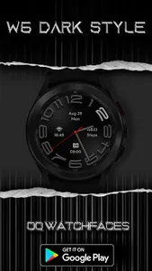W6 Dark Style For Wear OS 3+ screenshot 9
