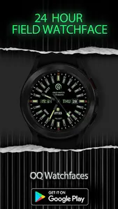 24h Analog Field Watch Wear OS screenshot 0