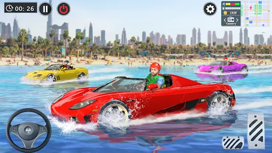 Water Car Stunt Race Car Games screenshot 11