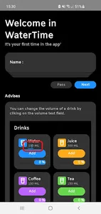 WaterTime - Stay hydrated ! screenshot 0