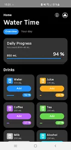 WaterTime - Stay hydrated ! screenshot 1