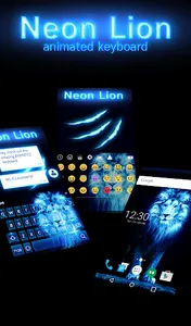 Neon Lion Animated Keyboard +  screenshot 0