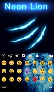 Neon Lion Animated Keyboard +  screenshot 3