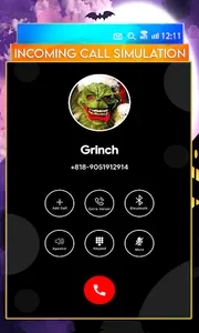 Fake Call - Scary Video Grinch screenshot 0