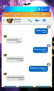 Fake Call - Scary Video Grinch screenshot 1