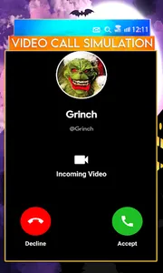 Fake Call - Scary Video Grinch screenshot 2