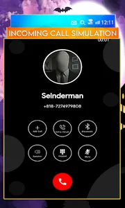Fake Call Slender-Man & Video screenshot 0
