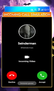 Fake Call Slender-Man & Video screenshot 2