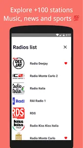 Radio Italy 🇮🇹 FM Radio & On screenshot 2