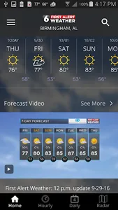 WBRC First Alert Weather screenshot 1