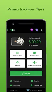 TipSee Tip Tracker App screenshot 1