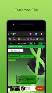 TipSee Tip Tracker App screenshot 2