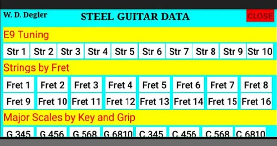 Pedal Steel Data screenshot 4