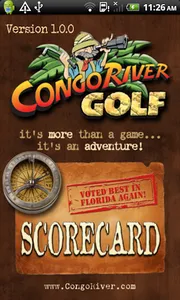 Congo River Golf Scorecard App screenshot 0