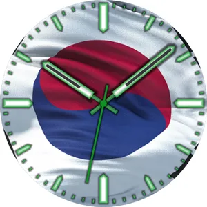 Korea Flag Watch Face screenshot 4
