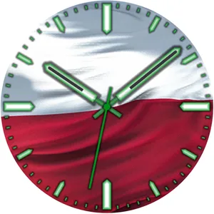 Poland Flag Watch Face screenshot 3