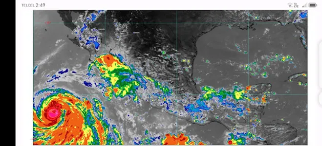 Vista satelital clima México screenshot 1