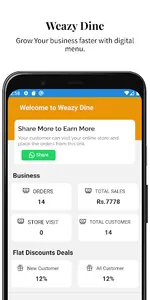 Weazy Dine - Digital QR Menu screenshot 0
