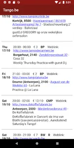 Tango.be screenshot 1