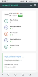 Service Ticket screenshot 1