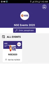 NSE Events screenshot 1