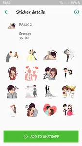 Wedding Stickers - WAStickerAp screenshot 1