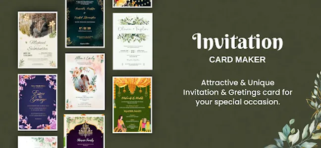 Wedding Card Maker & Invite screenshot 0