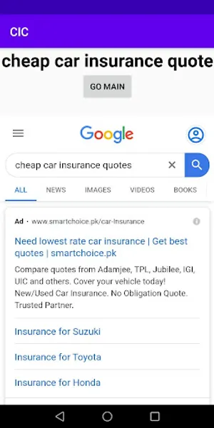 CIC: Car Insurance Companies screenshot 0