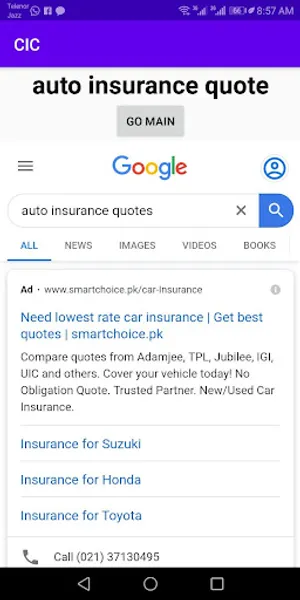 CIC: Car Insurance Companies screenshot 1