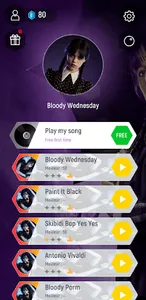Wednesday Addams Tiles Hop screenshot 0