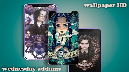 Wednesday Addams Wallpaper 4K screenshot 0