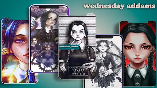 Wednesday Addams Wallpaper 4K screenshot 1