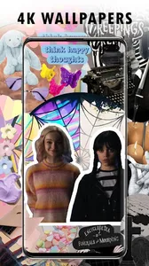 Wednesday & Enid Wallpaper HD screenshot 0