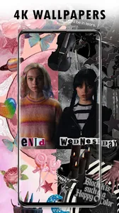 Wednesday & Enid Wallpaper HD screenshot 1