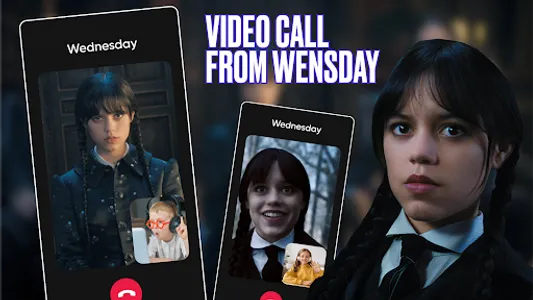 Wednesday 2 Addams Fake Call screenshot 1