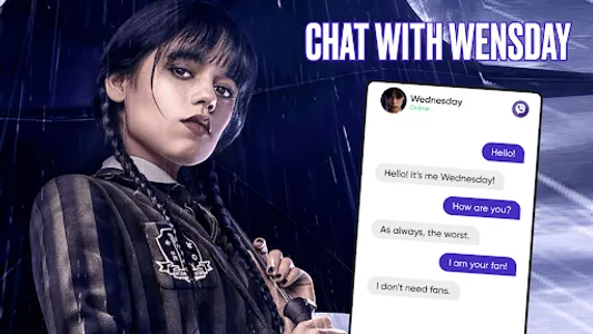 Wednesday 2 Addams Fake Call screenshot 2