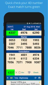 SG Lottery (4D, Toto, Sweep) screenshot 0