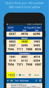 SG Lottery (4D, Toto, Sweep) screenshot 1