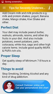 Weight Gain Diet Plan & Foods screenshot 2