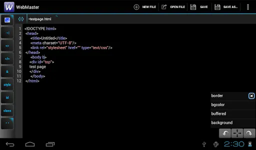 WebMaster's HTML Editor screenshot 9