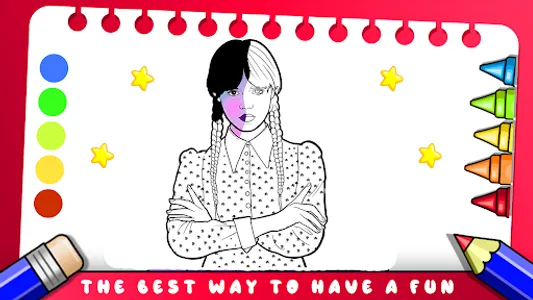 Colors: Wednesday Addams screenshot 0