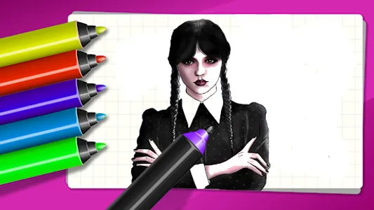 Colors: Wednesday Addams screenshot 3