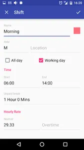 Shift.Cal screenshot 2