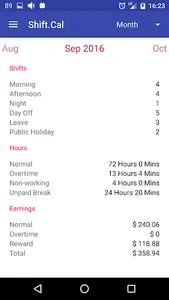 Shift.Cal screenshot 4