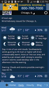 WGN Weather screenshot 1